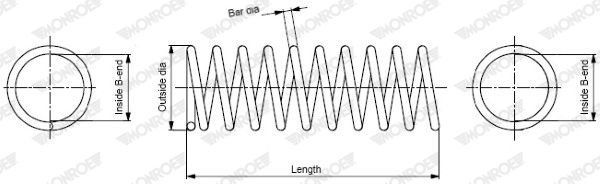 MONROE SP3943 Suspension Spring