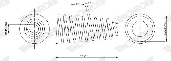 MONROE SP4084 Suspension Spring