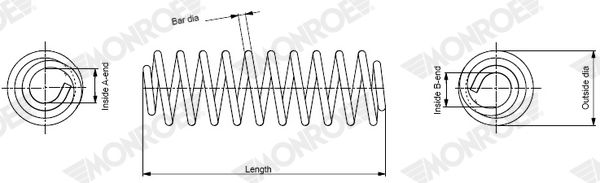 MONROE SP4353 Suspension Spring