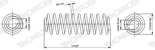 MONROE SP4385 Suspension Spring