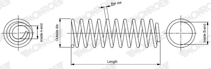 MONROE SP5034 Suspension Spring