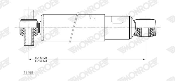 MONROE T5469 Shock Absorber