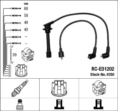 Ignition Cable Kit NGK 0350