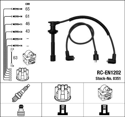 NGK 0351 Ignition Cable Kit