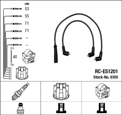 Ignition Cable Kit NGK 0355