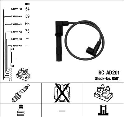 Ignition Cable Kit NGK 0501