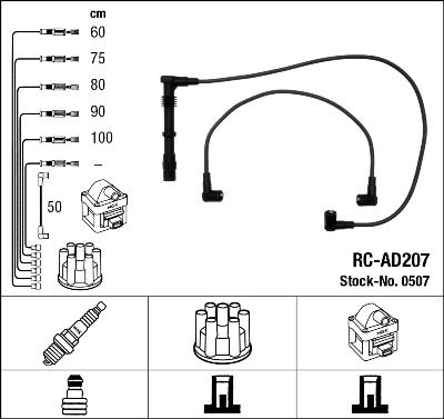 Ignition Cable Kit NGK 0507