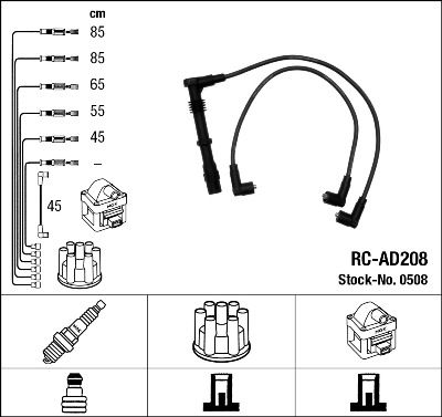 NGK 0508 Ignition Cable Kit
