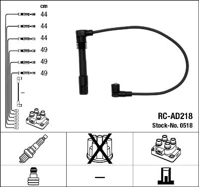 NGK 0518 Ignition Cable Kit