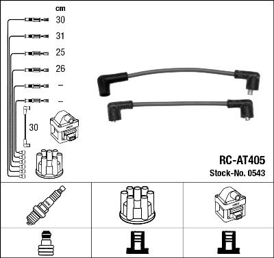 NGK 0543 Ignition Cable Kit