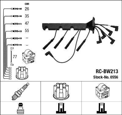 Ignition Cable Kit NGK 0556