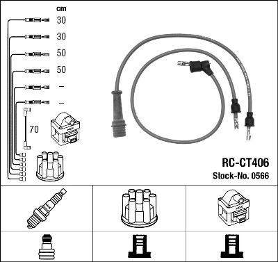 NGK 0566 Ignition Cable Kit