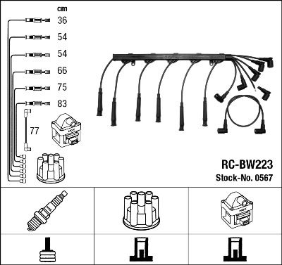 Ignition Cable Kit NGK 0567