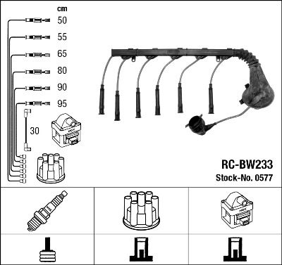 Ignition Cable Kit NGK 0577
