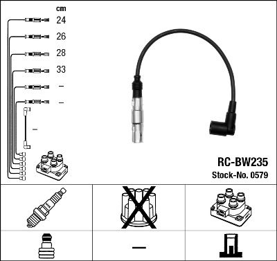 NGK 0579 Ignition Cable Kit