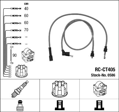 NGK 0586 Ignition Cable Kit