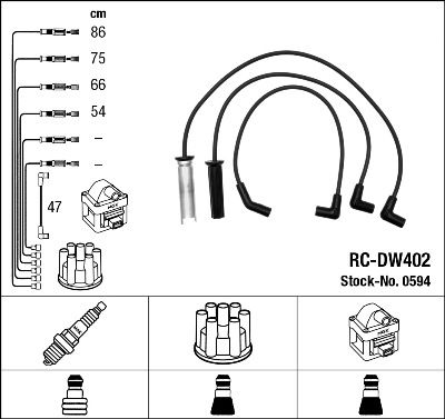 Ignition Cable Kit NGK 0594