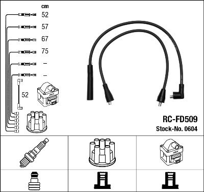 NGK 0604 Ignition Cable Kit