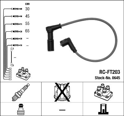 NGK 0645 Ignition Cable Kit