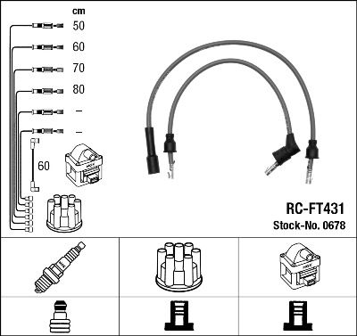 Ignition Cable Kit NGK 0678