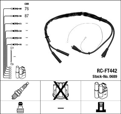 NGK 0689 Ignition Cable Kit