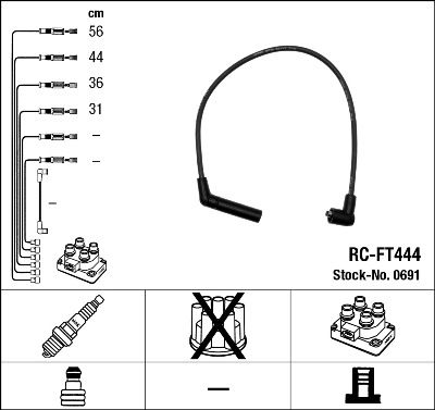 Ignition Cable Kit NGK 0691