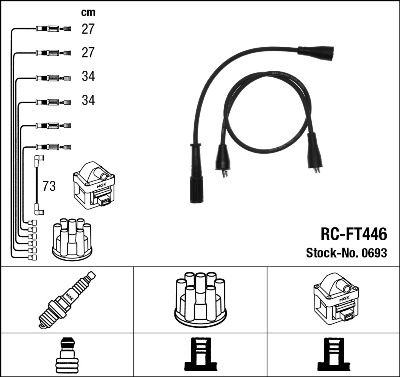 NGK 0693 Ignition Cable Kit