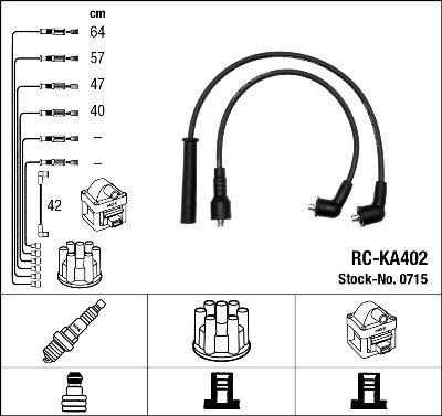 Ignition Cable Kit NGK 0715