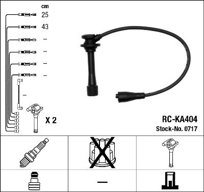 NGK 0717 Ignition Cable Kit