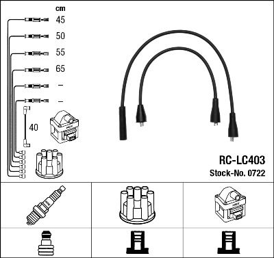 NGK 0722 Ignition Cable Kit