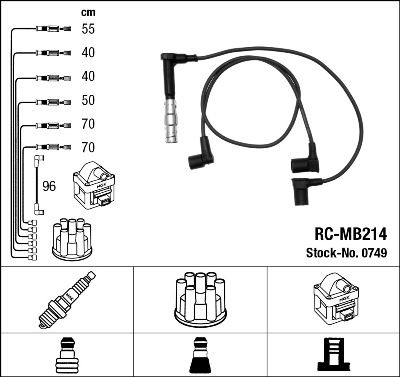 NGK 0749 Ignition Cable Kit