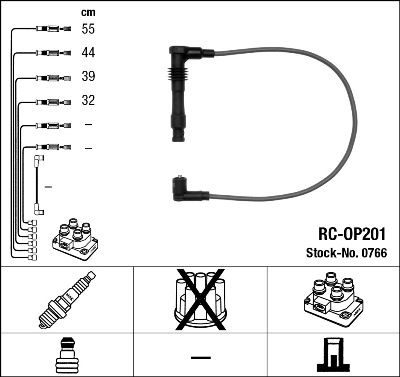 Ignition Cable Kit NGK 0766