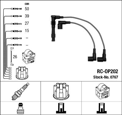 Ignition Cable Kit NGK 0767