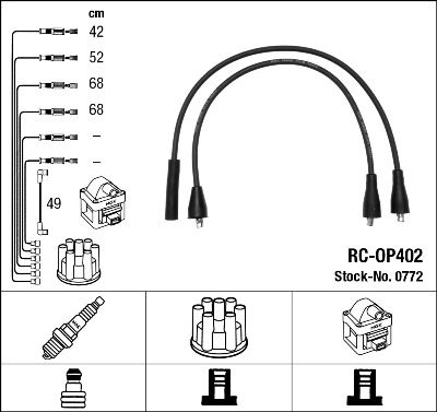 Ignition Cable Kit NGK 0772