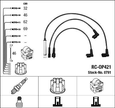 NGK 0791 Ignition Cable Kit