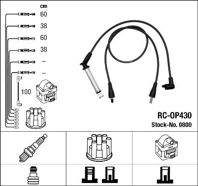 NGK 0800 Ignition Cable Kit