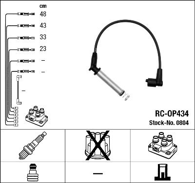 Ignition Cable Kit NGK 0804