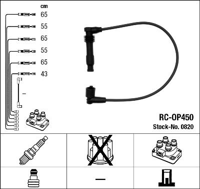NGK 0820 Ignition Cable Kit