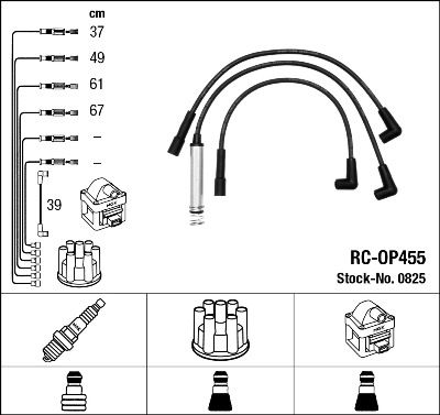 Ignition Cable Kit NGK 0825