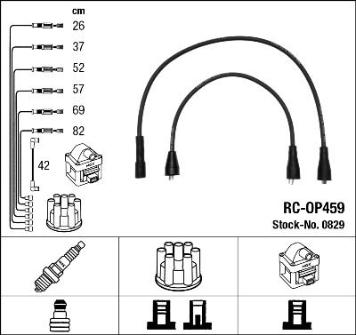NGK 0829 Ignition Cable Kit
