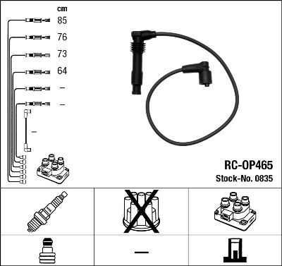 NGK 0835 Ignition Cable Kit