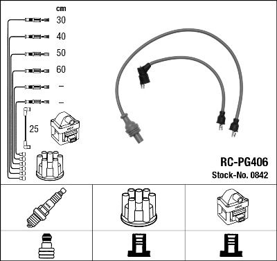 Ignition Cable Kit NGK 0842