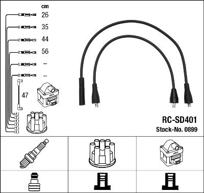 NGK 0899 Ignition Cable Kit