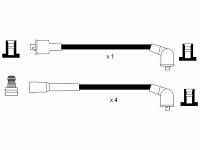 Ignition Cable Kit NGK 0900