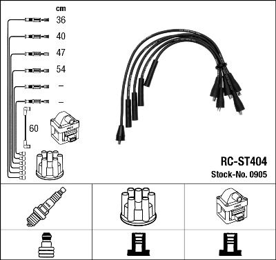 Ignition Cable Kit NGK 0905