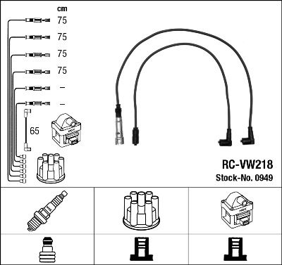 NGK 0949 Ignition Cable Kit