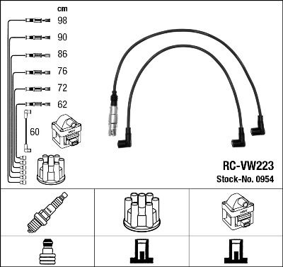 Ignition Cable Kit NGK 0954