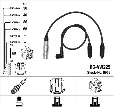 NGK 0956 Ignition Cable Kit