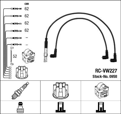 Ignition Cable Kit NGK 0958