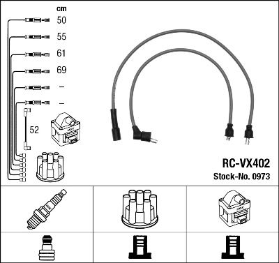 Ignition Cable Kit NGK 0973